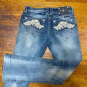 Miss me blue jeans bling crystal size 28